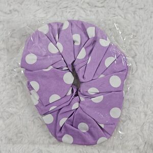 Lemlem Scrunchie NWOT Purple Polka Dotted